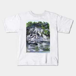 Actaeon Fountain Caserta Kids T-Shirt